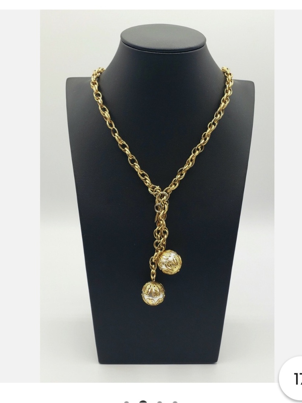 Elegant Vintage Sarah Coventry Long Gold-Tone Rope Chain Necklace!